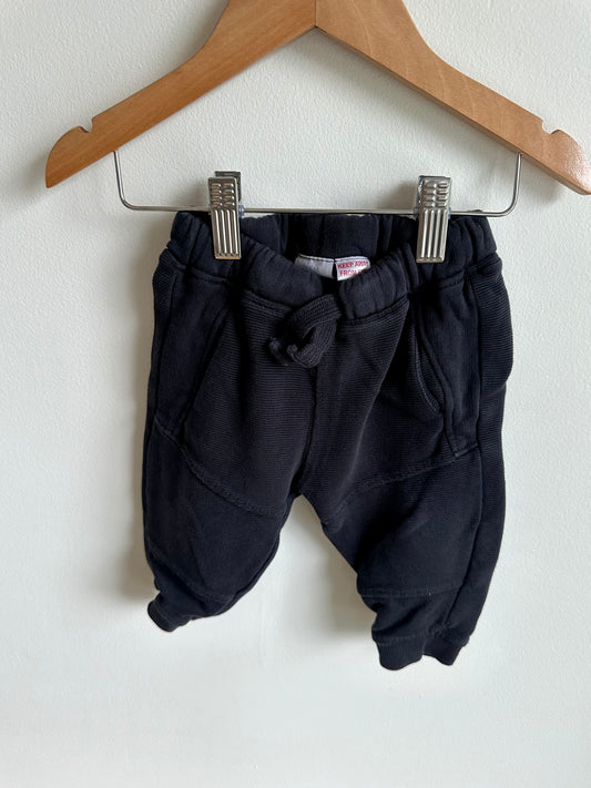 Zara Black Joggers / 9-12m