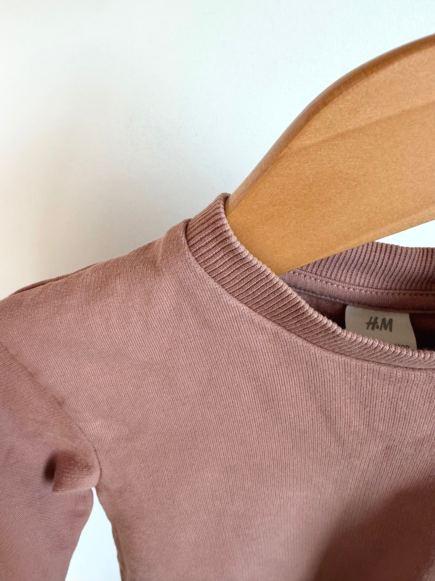 H&M Blush Organic Cotton Crewneck / 12-18m