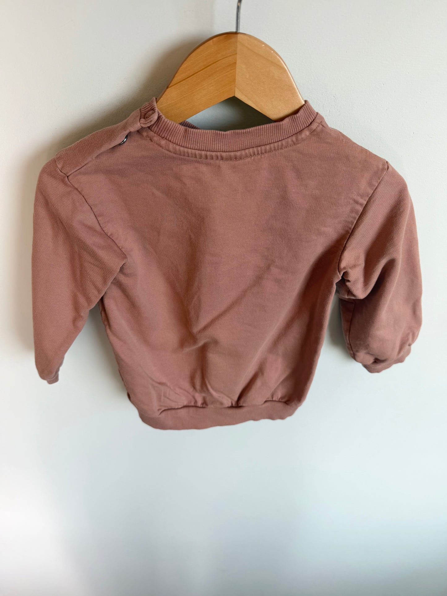 H&M Blush Organic Cotton Crewneck / 12-18m