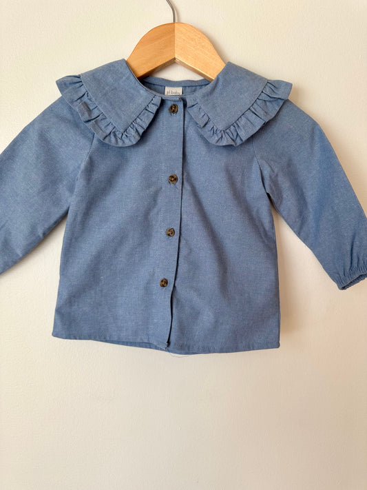 Collared Chambray Long Sleeve / 12m