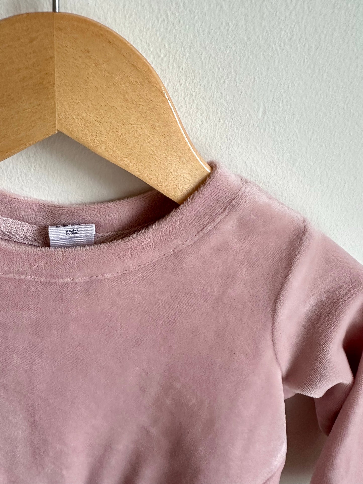 Gap Blush Velour Long Sleeve / 12-18m