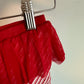 Red + White Striped Tutu Pants / 6m