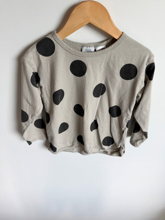 Zara Dot Pattern Top (PLAY) / 4-5T