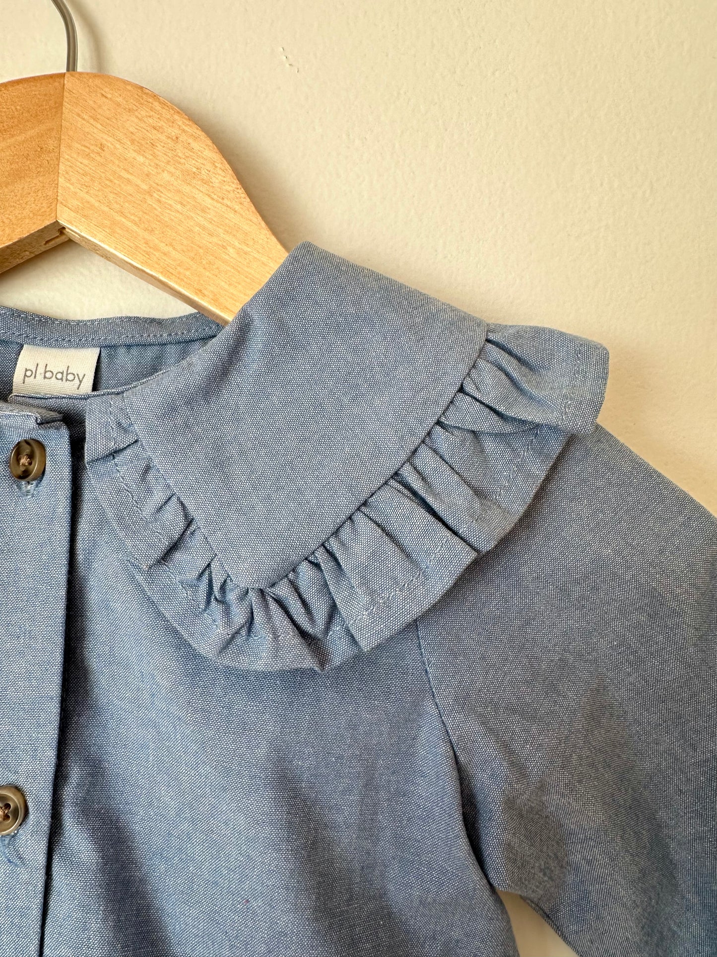 Collared Chambray Long Sleeve / 12m