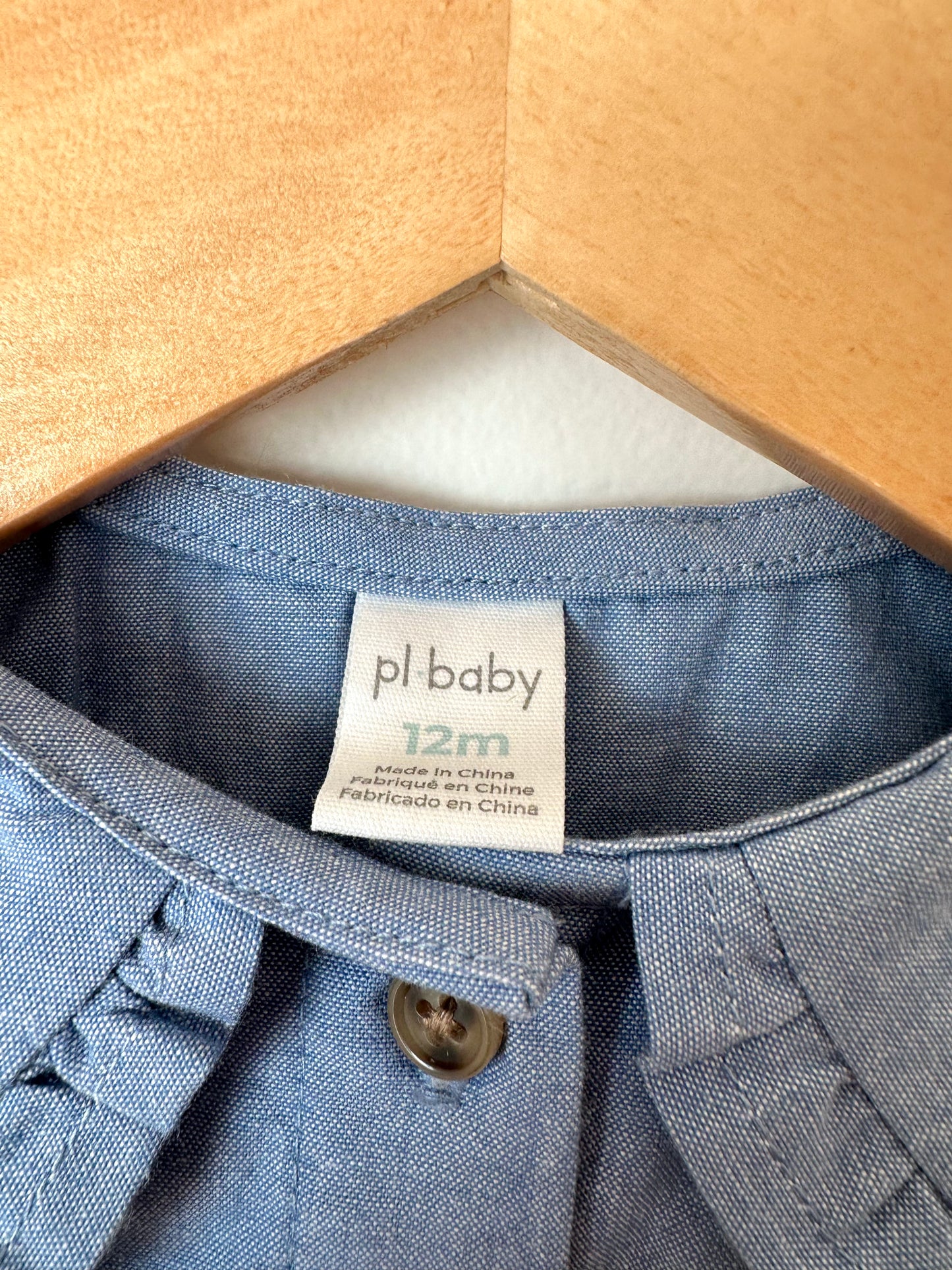 Collared Chambray Long Sleeve / 12m