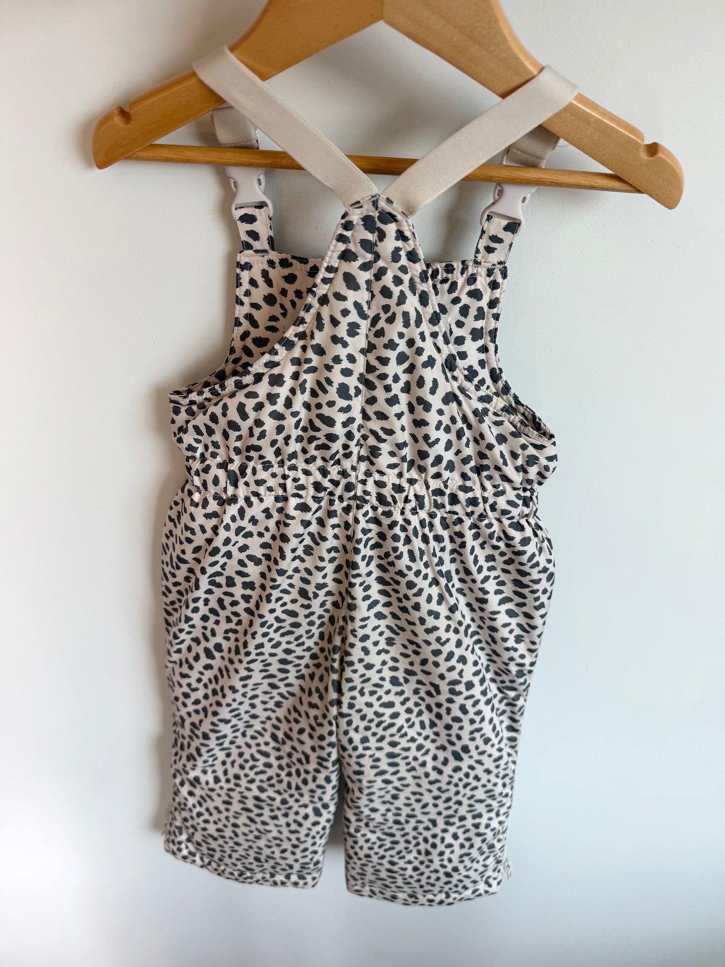 Gap Animal Print Snow Bib Overalls / 18-24m