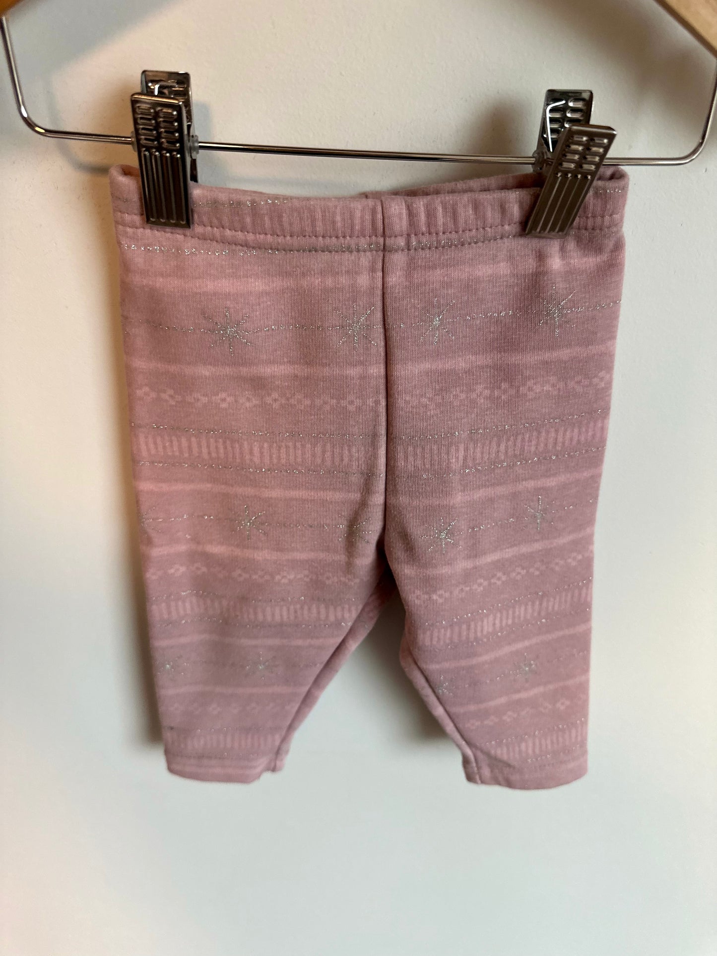 Pink Snowflake Pants / 6m