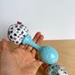 Blue + Yellow Cloth and Rattle Toy (No Shipping)
