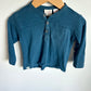 Deep Blue Long Sleeve Top / 12-18m