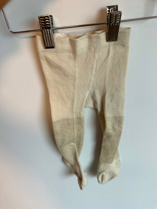 Tan Shimmer Tights / 6-12m