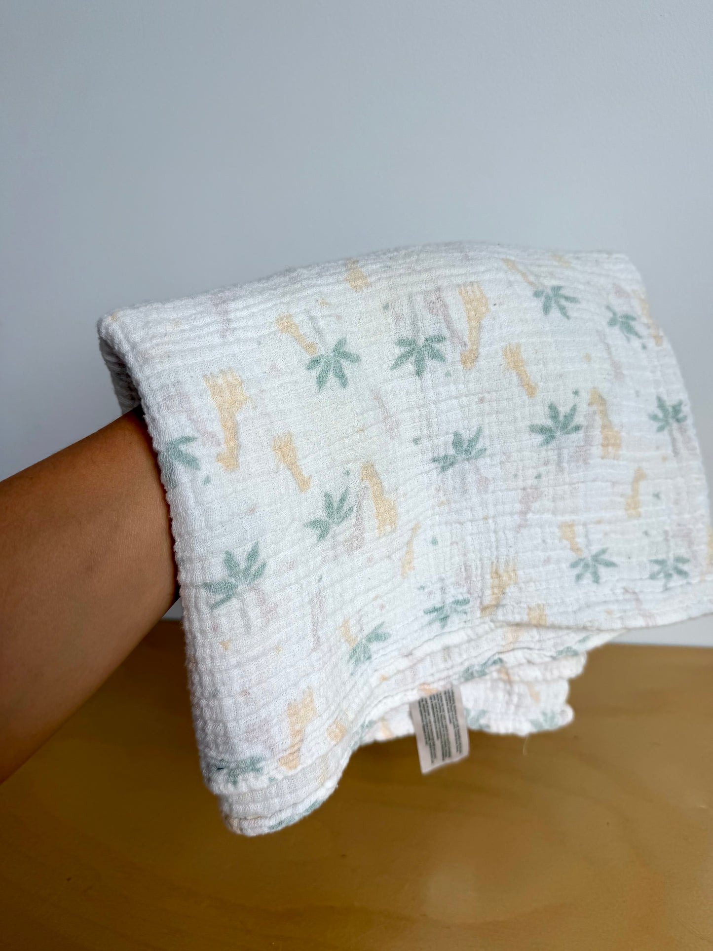 Giraffe Receiving Blanket (No Shipping)