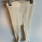 Cream Ribbed Footed Tights / 12m