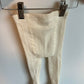 Cream Ribbed Footed Tights / 12m