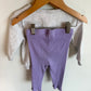 Minnie Sweater + Purple Pants Set / 24m
