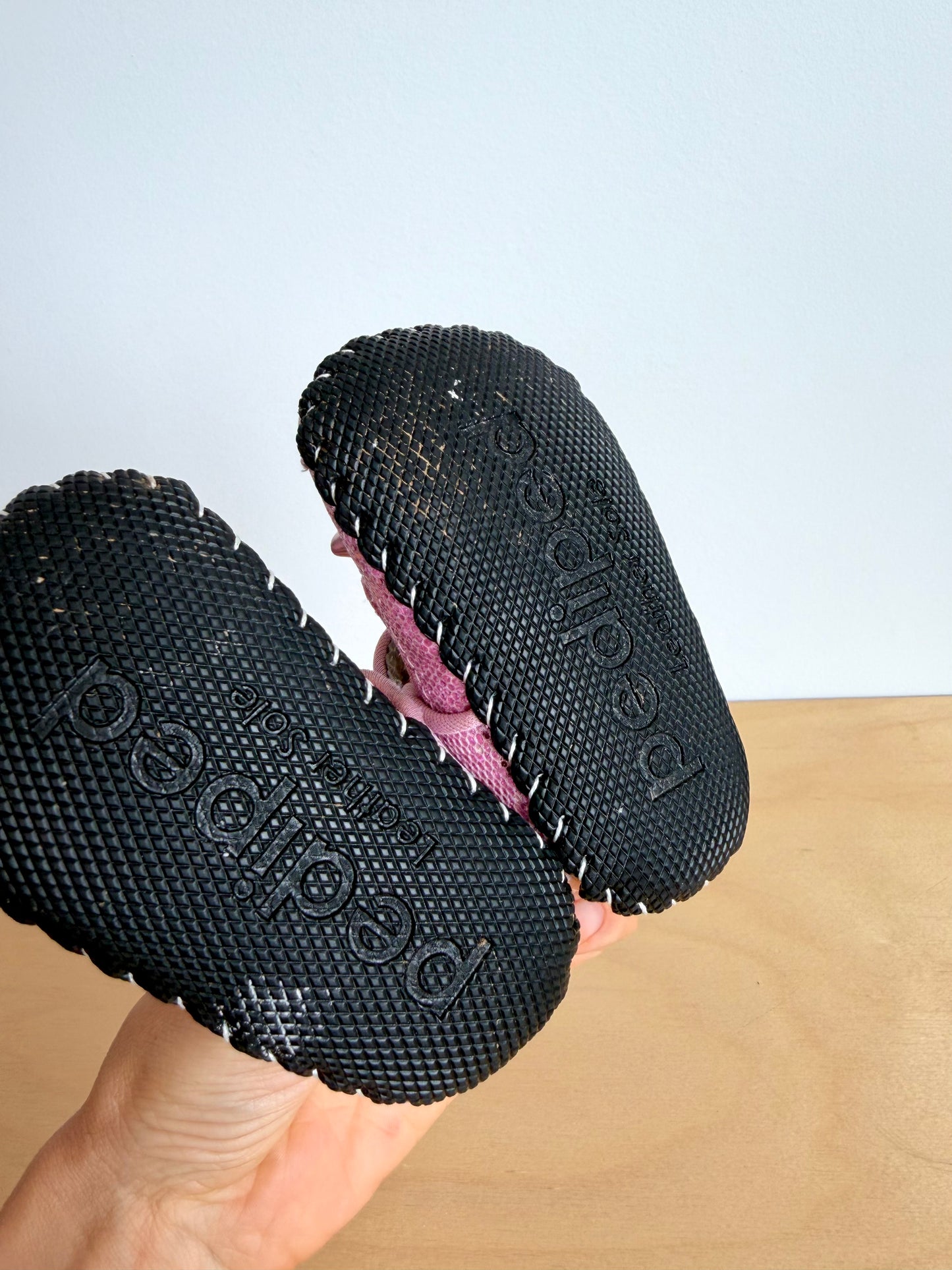 Sparkle Leather Sole Shoes / 0-6m