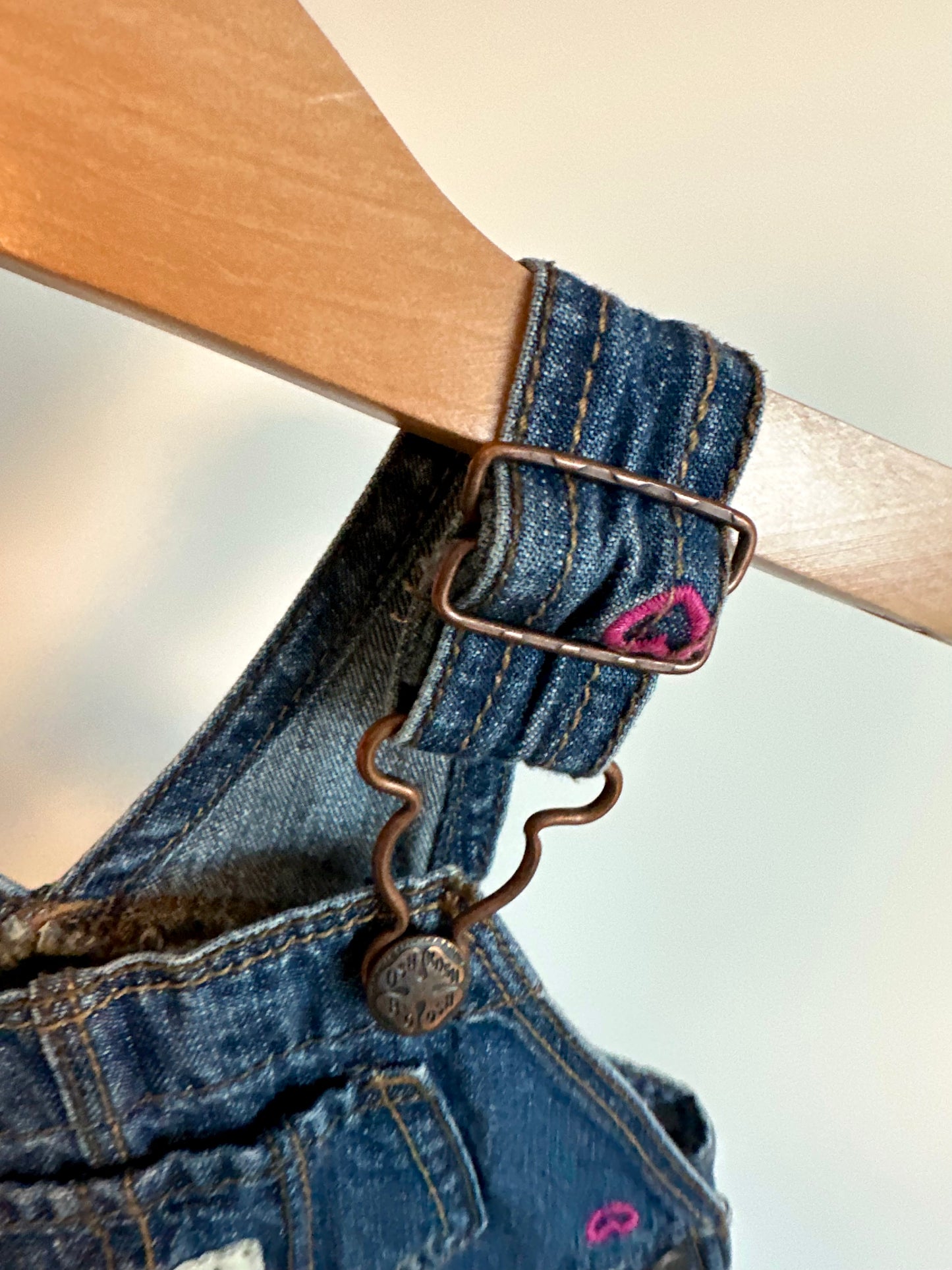 Heart Denim Overalls / 9m