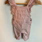 Pink Ruffle Overalls / 9m