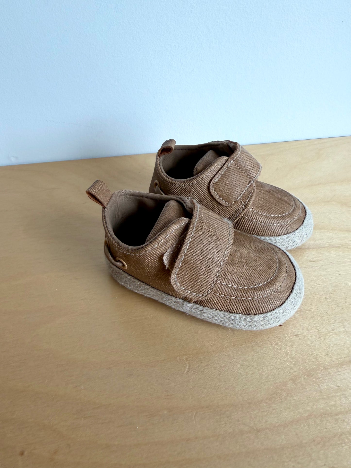 Tan Boat Shoes / Size 3 Infant