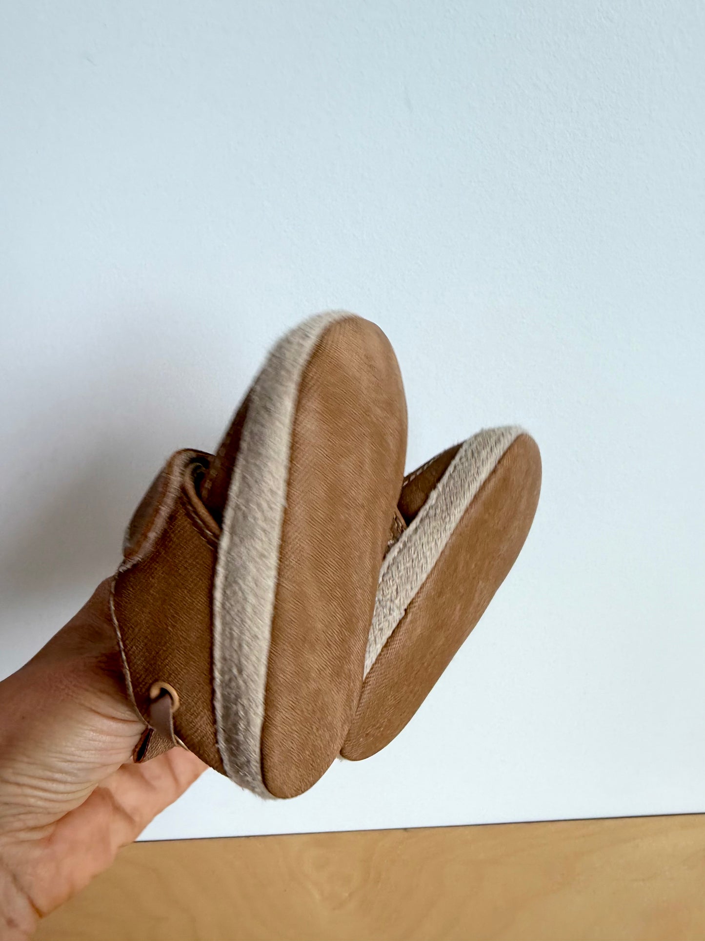 Tan Boat Shoes / Size 3 Infant