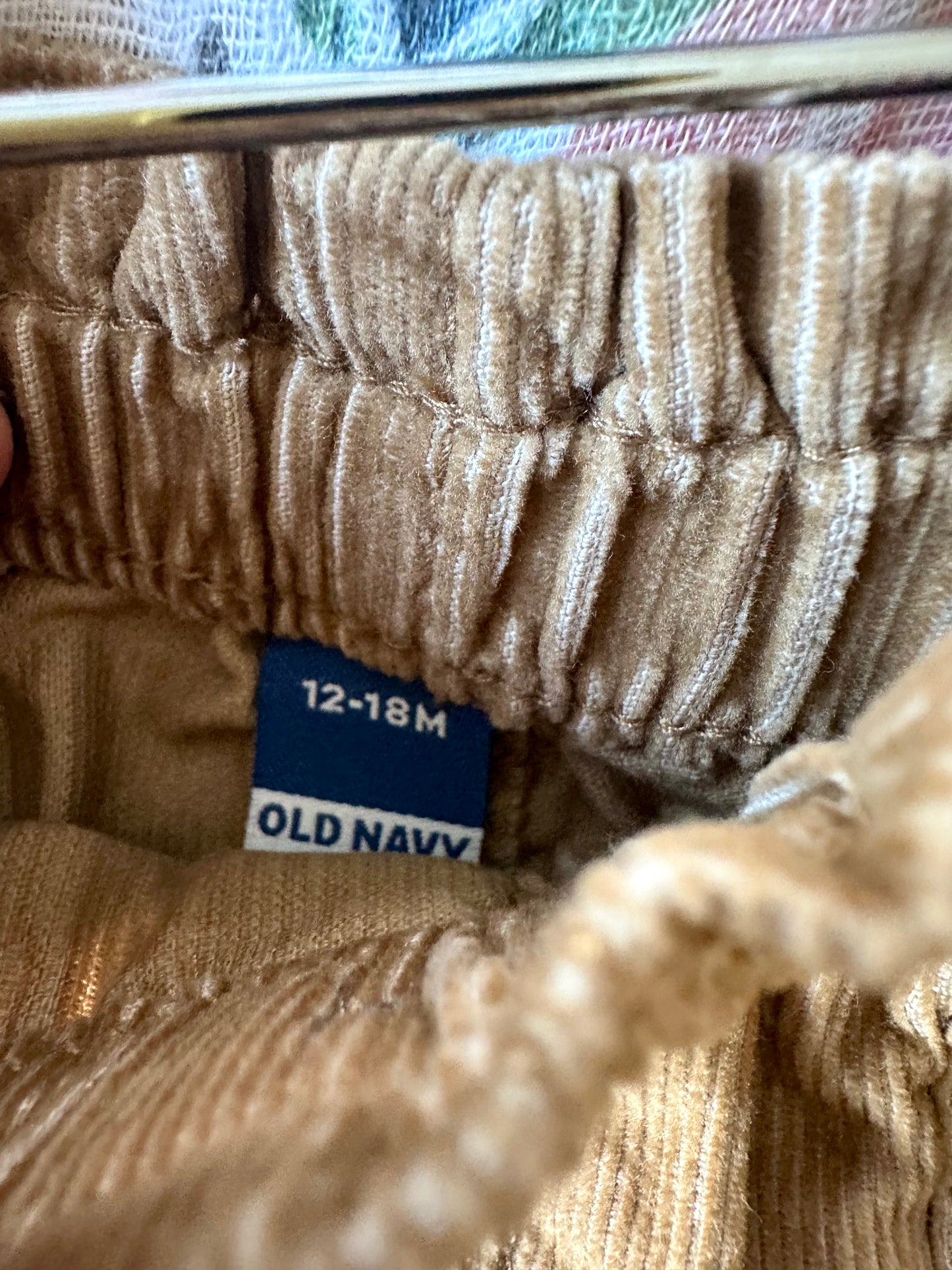 Tan Corduroy Skirt / 12-18m