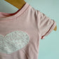 Pink Lace Heart T-shirt / 12m