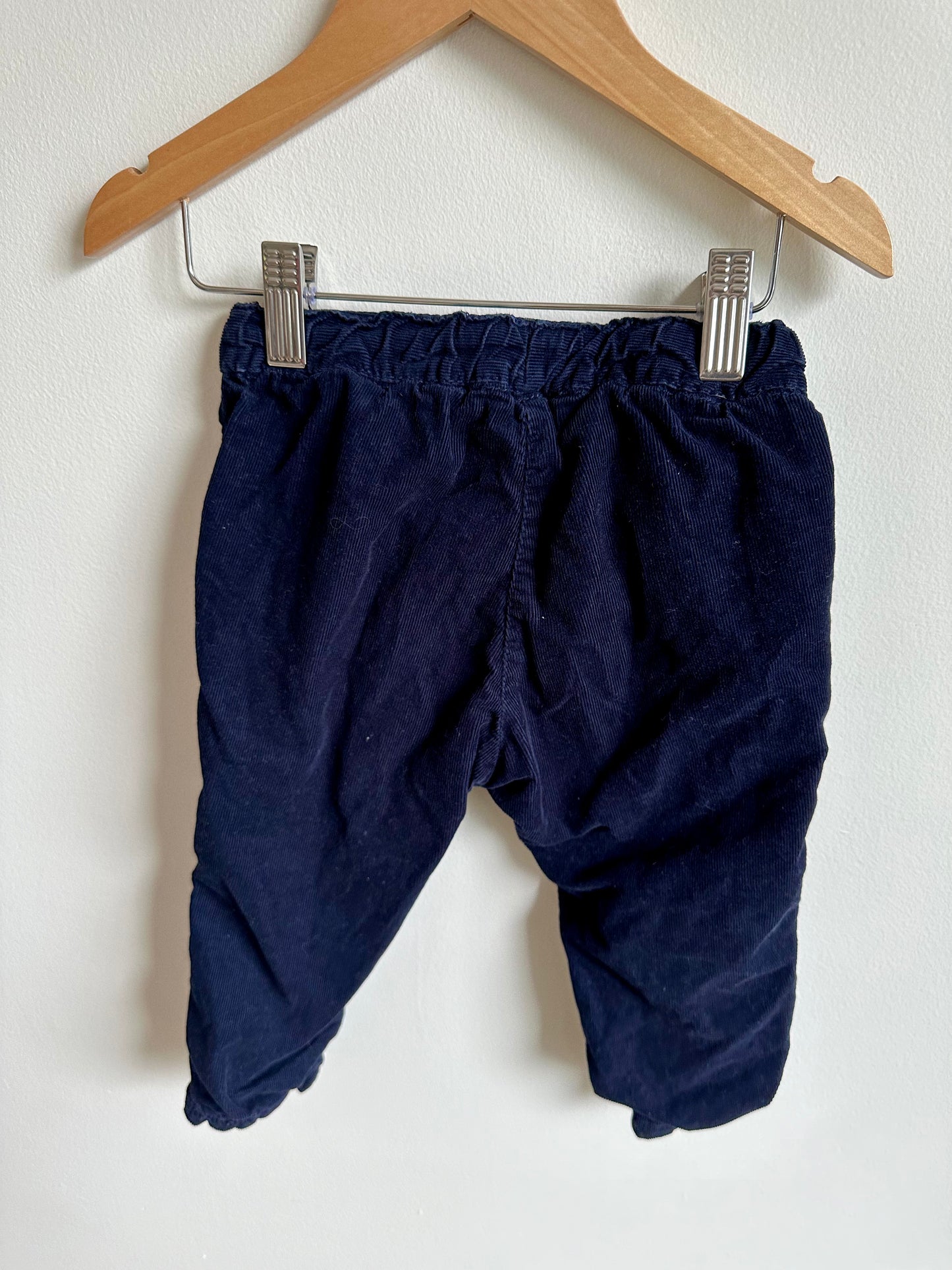 Navy Corduroy Tapered Pants / 12-18m