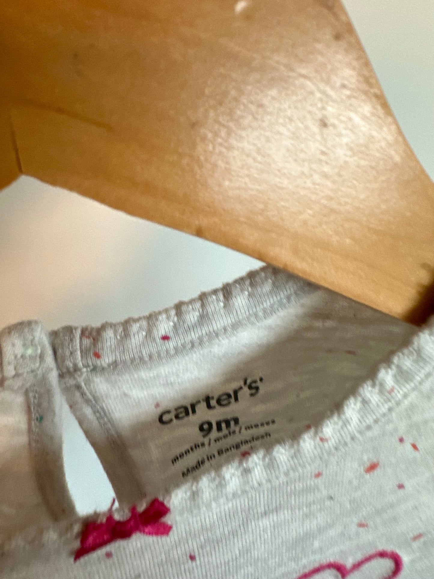 One Of A Kind Ruffle Sleeve Bodysuit / 9m