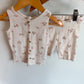 Cream Floral Top + Shorts Set / 18-24m