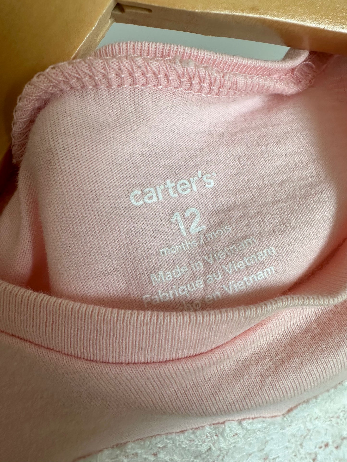 Pink Lace Heart T-shirt / 12m