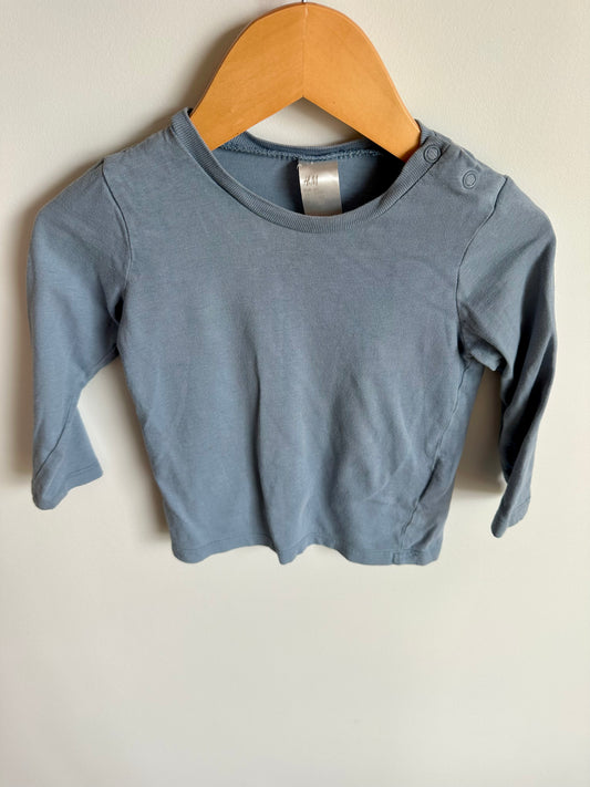Blue H&M Long Sleeve / 9-12m