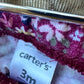 Maroon Floral Leggings / 3m