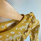 Marigold Ruffle Sleeve Floral Bodysuit / 12m