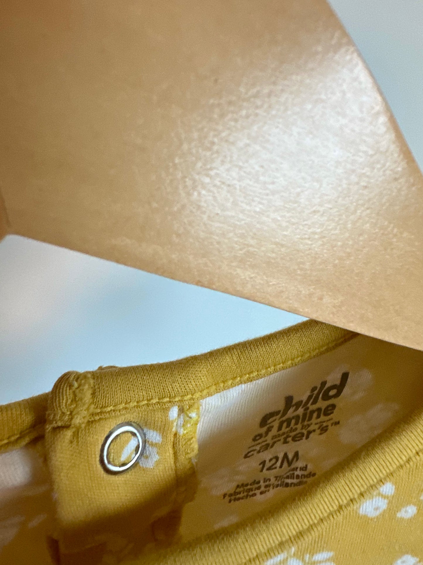 Marigold Ruffle Sleeve Floral Bodysuit / 12m