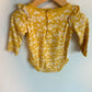 Marigold Ruffle Sleeve Floral Bodysuit / 12m