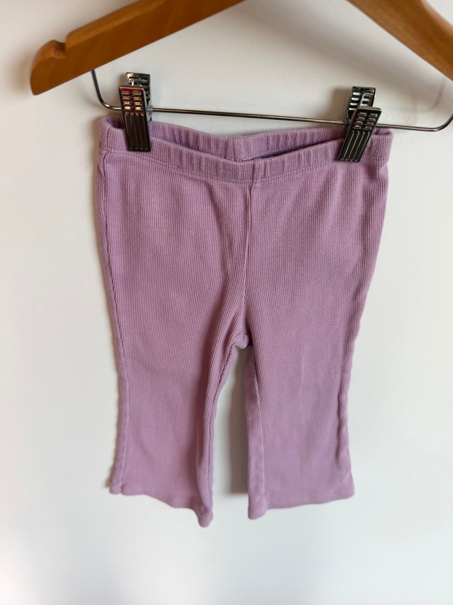 Purple Ribbed Pants / 18-24m