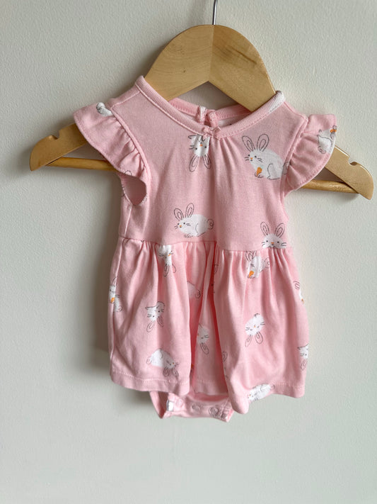 Bunny Dress Pink Bodysuit / 3m