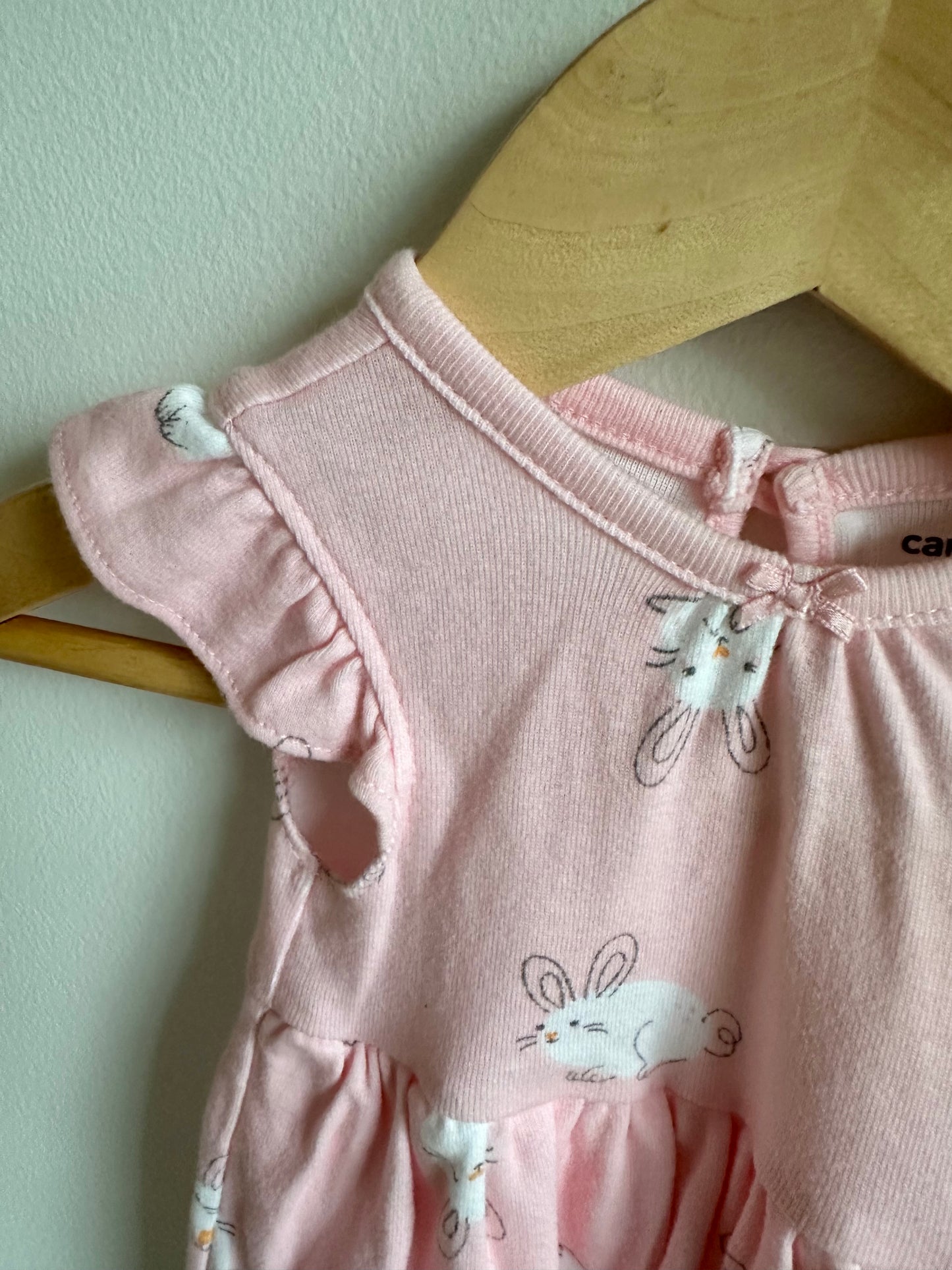 Bunny Dress Pink Bodysuit / 3m