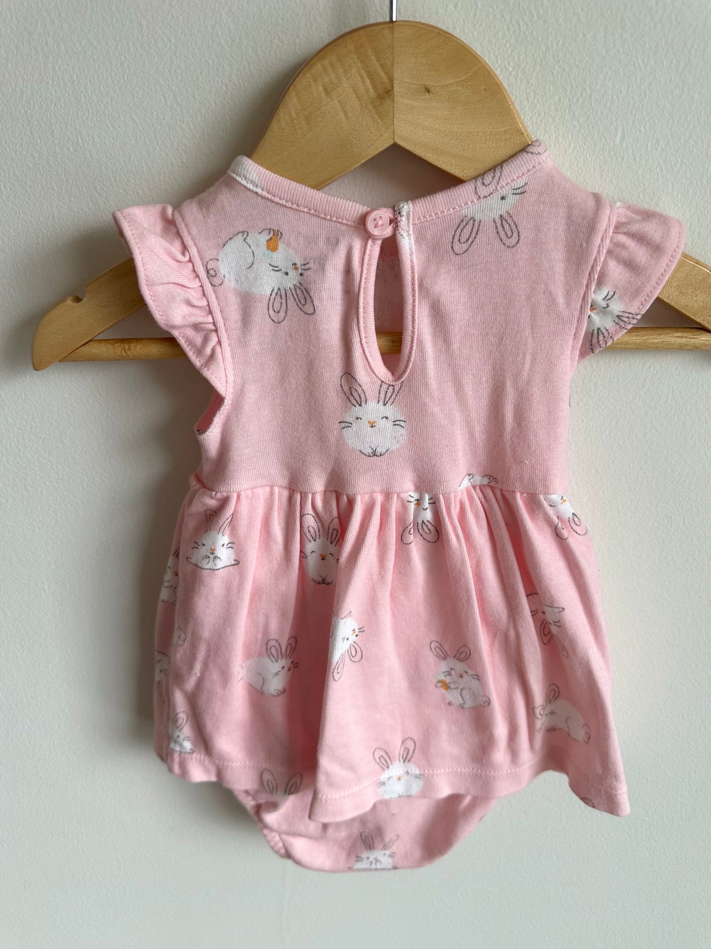 Bunny Dress Pink Bodysuit / 3m