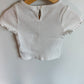 Gap White Wavy Sleeves T-Shirt (PLAY) / 18-24m