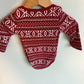 Red Christmas Pattern Bodysuit / 3-6m