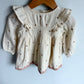 Zara Cream Embroidery Lined Dress / 6-9m