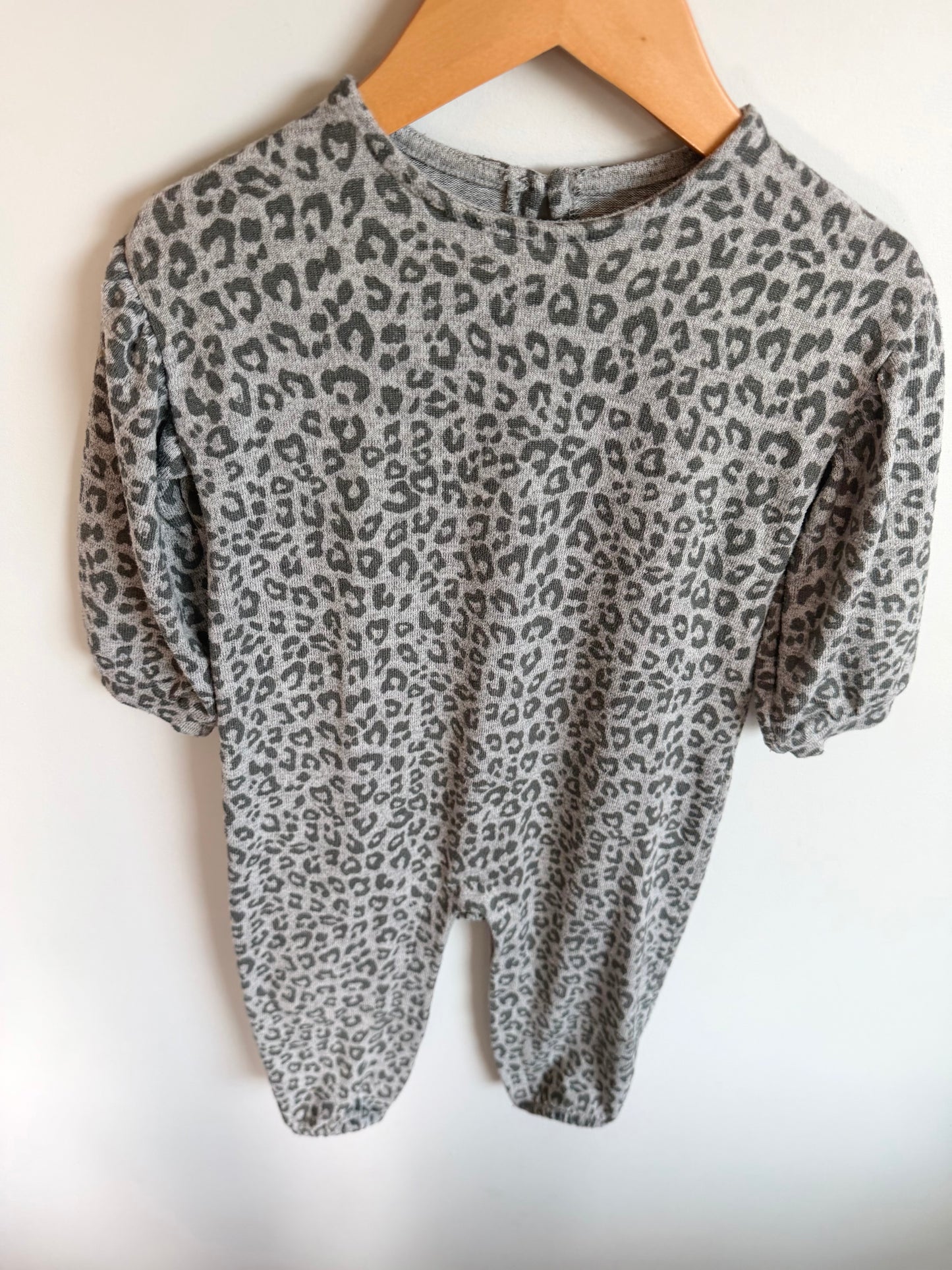 Grey Animal Print Jumpsuit / 18-24m