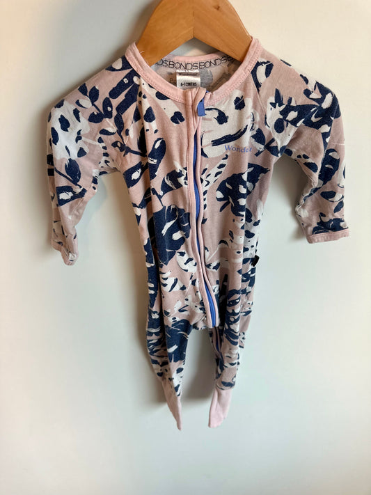 Bonds Pink Brush Strokes Sleeper (PLAY) / 6-12m