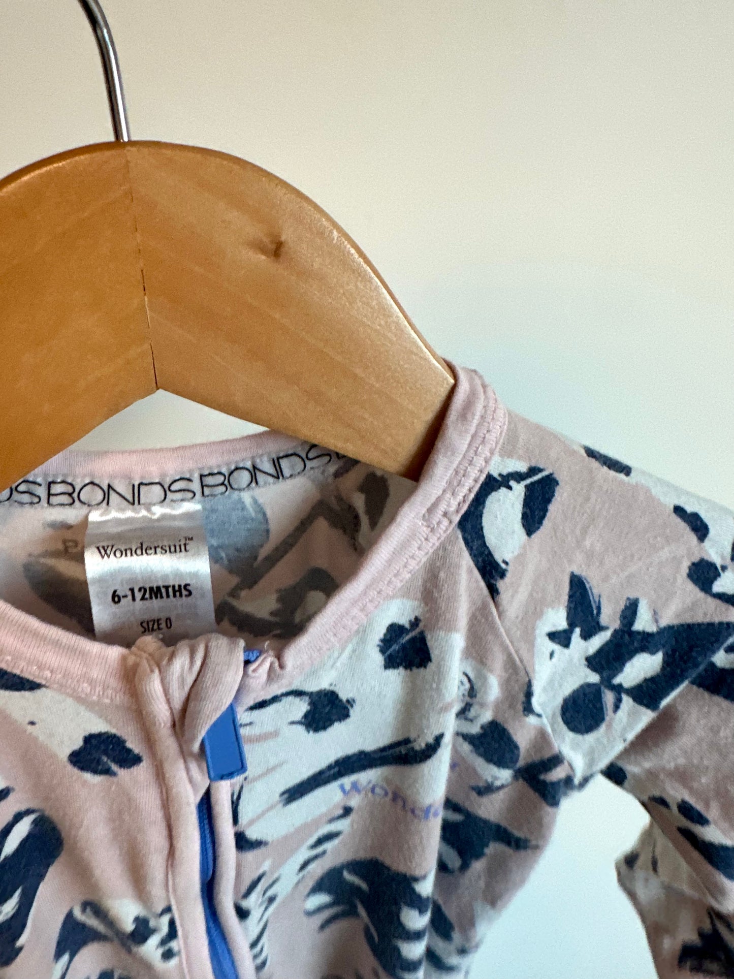 Bonds Pink Brush Strokes Sleeper (PLAY) / 6-12m