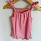 Pink Bow Strap Romper / 18-24m