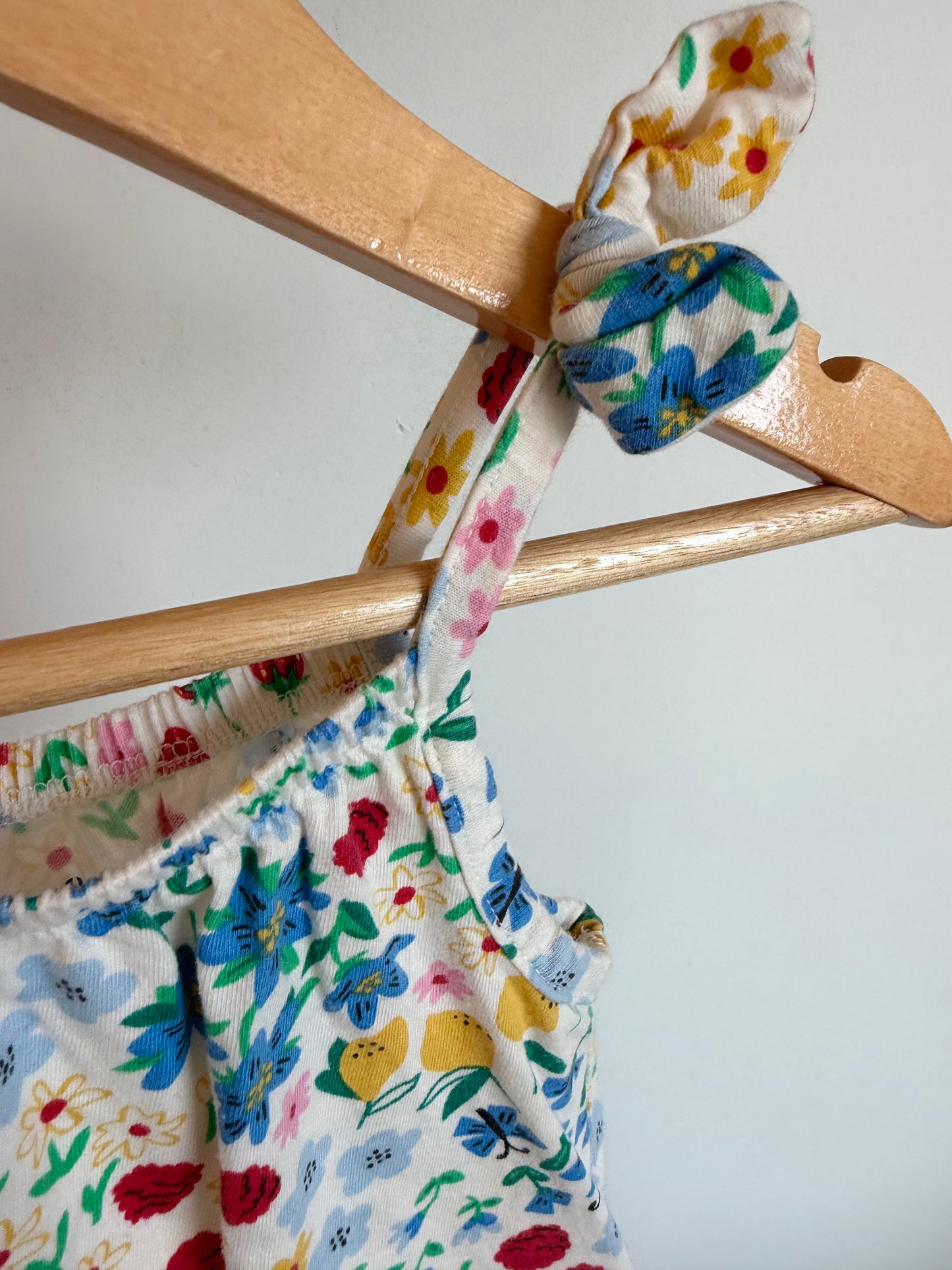 Strawberry Floral Romper / 18-24m