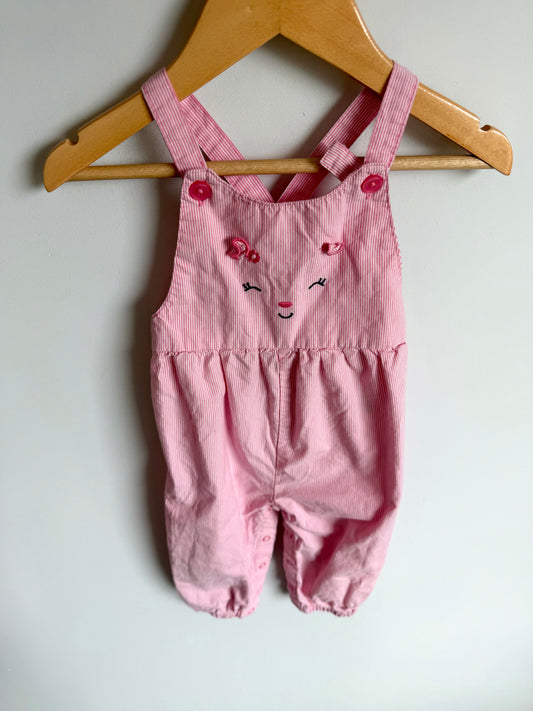 Pin Stripe Face Overalls / 12m