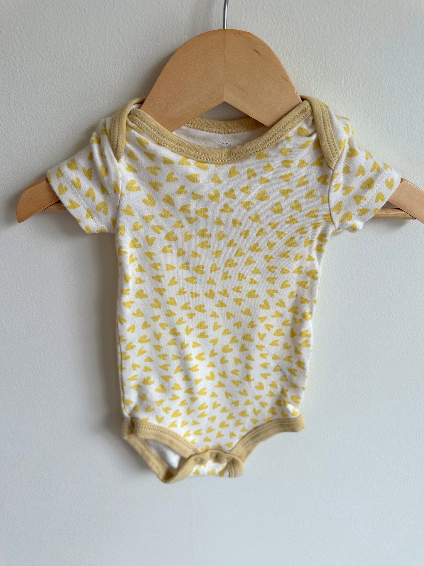 Yellow Heart Bodysuit / 3-6m