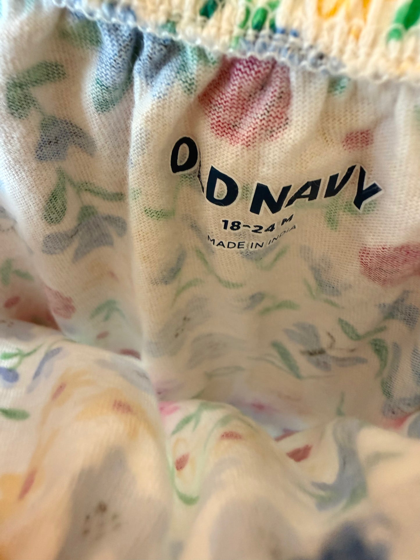 Strawberry Floral Romper / 18-24m