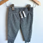 Grey Tapered Joggers / 12-18m